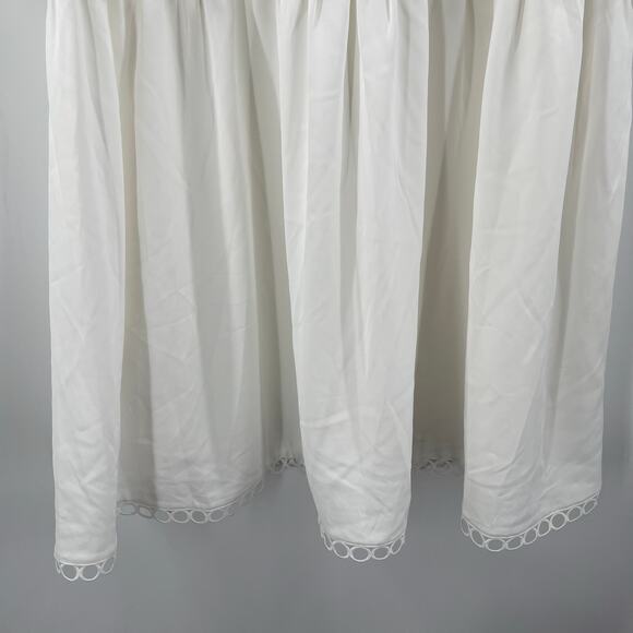 ENGLISH FACTORY Dress Size 1X White Eyelet Mixed Media Bridal Wedding Shower NWT - Picture 10 of 12